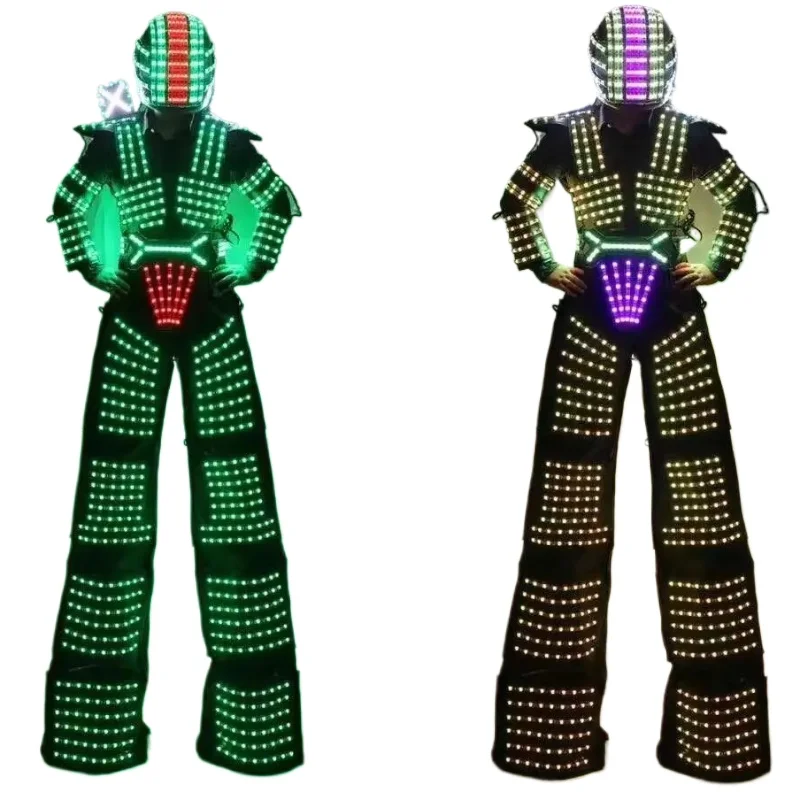 

Hot Sale Street show Stilts led robot costume david guetta suit led robot suit