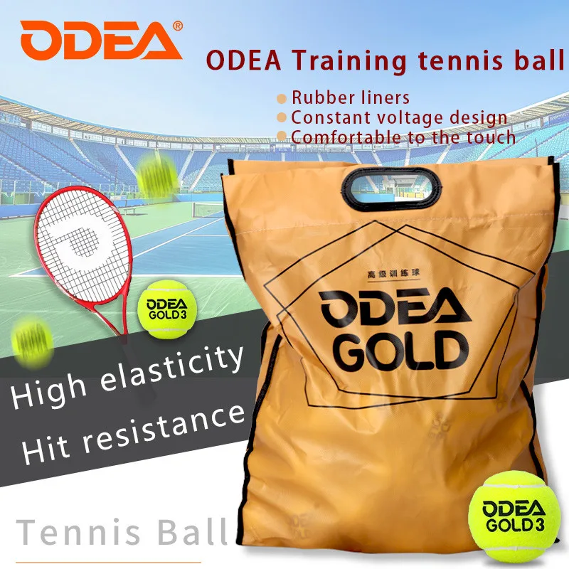 ODEA Gold Tennis Ball, Professional Premium Tennis Training Match Ball,Woolen Cloth Rubber Core,Stress Free Tennis Ball 10/30pcs view 2