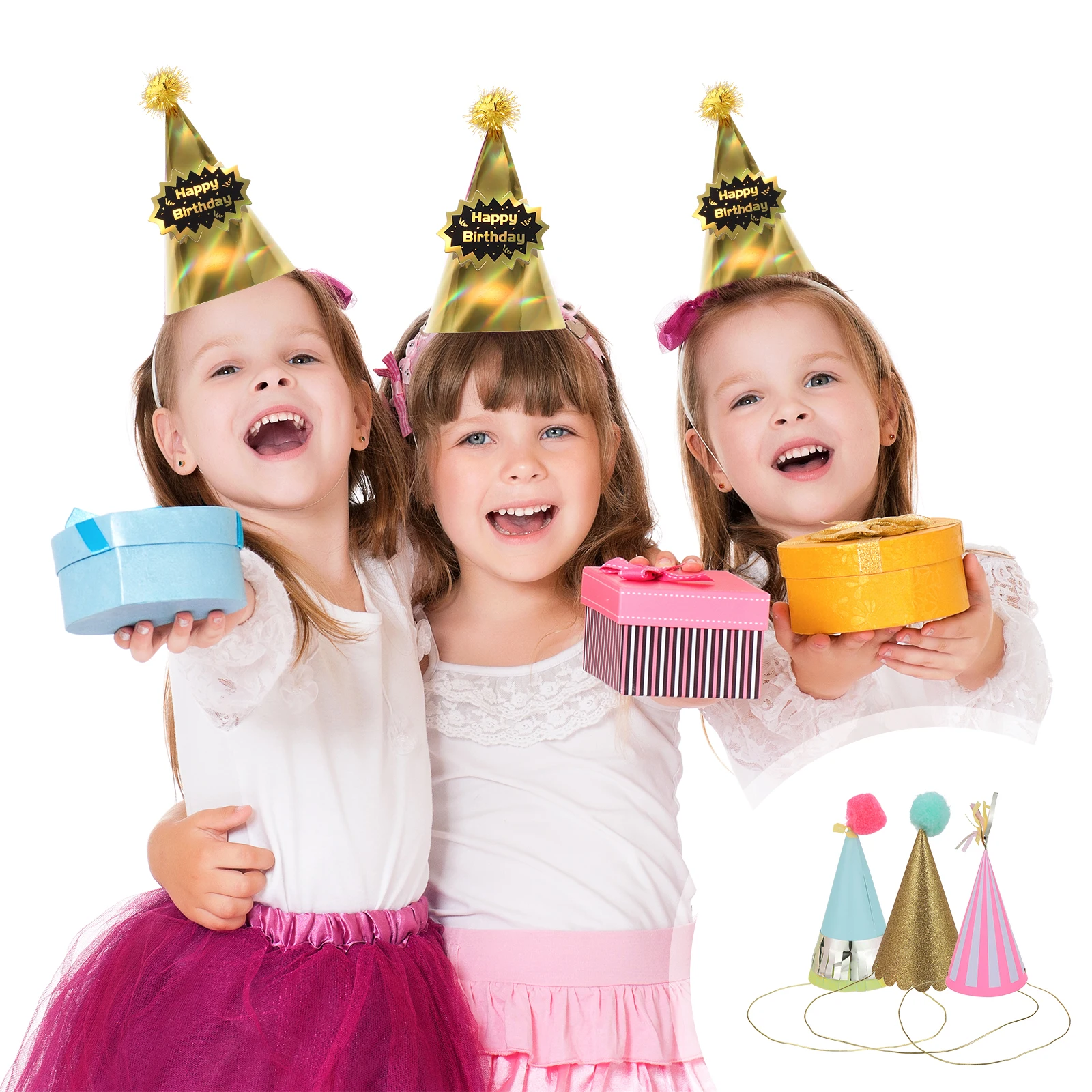 

5 Pcs Headgear Birthday Hat Hats for First Paper Funny