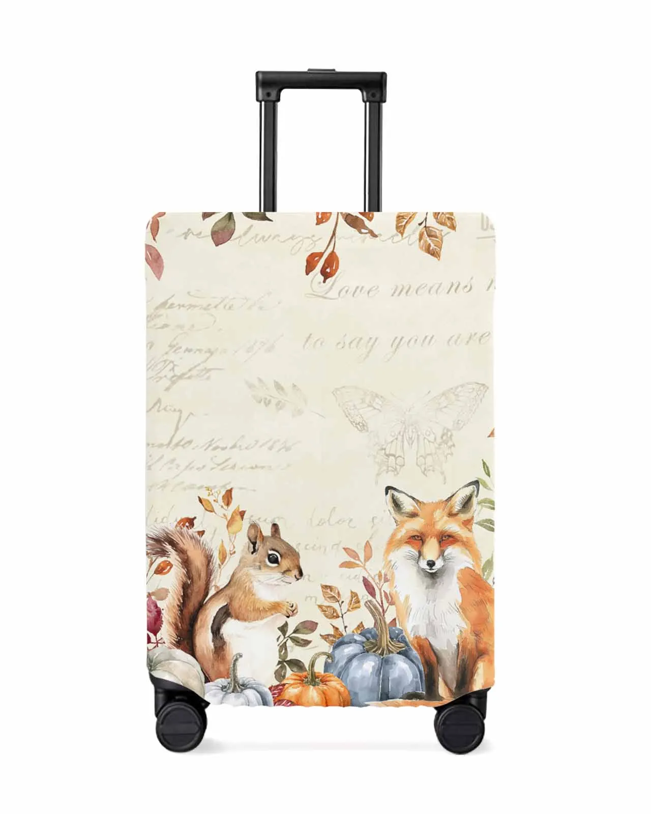 Autumn Thanksgiving Autumn Plants Elastic Baggage Cover For 18-32 Inch Suitcase Case Dust Cover Travel Accessories