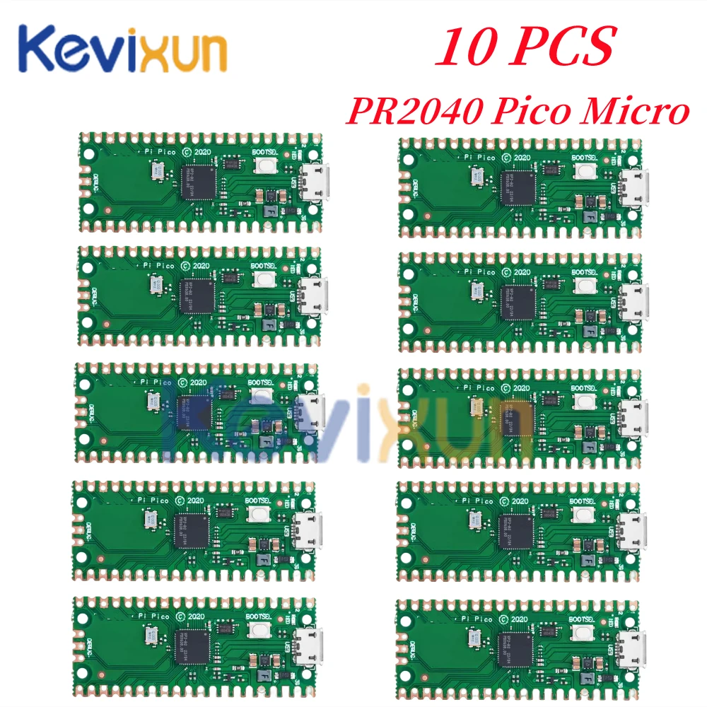 1-10pcs/Pico Board RP2040 Dual-Core 264KB ARM Low-Power Microcomputers High-Performance Cortex-M0+ Processor For Raspberry Pi