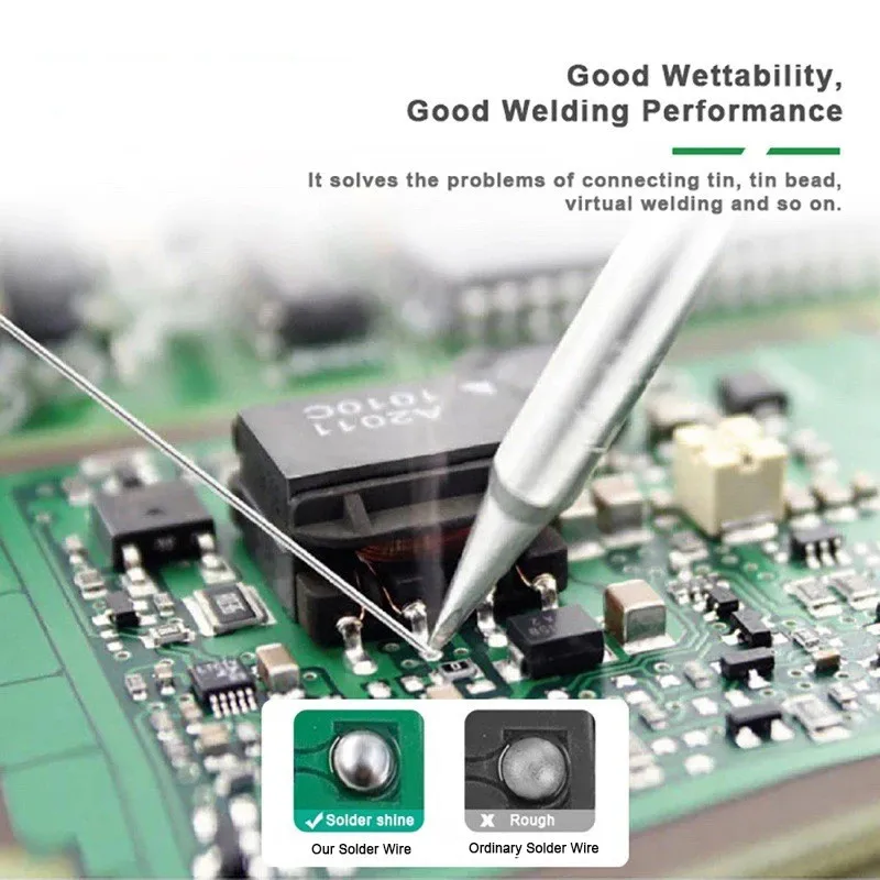1 قطعة 50 جرام-100 جرام خالية من الرصاص لحام القصدير سلك 0.8-1.0 مللي متر Sn99.3/Cu0.7 الخالية من الرصاص الصنوبري الأساسية لحام كهربائي RoHs #4