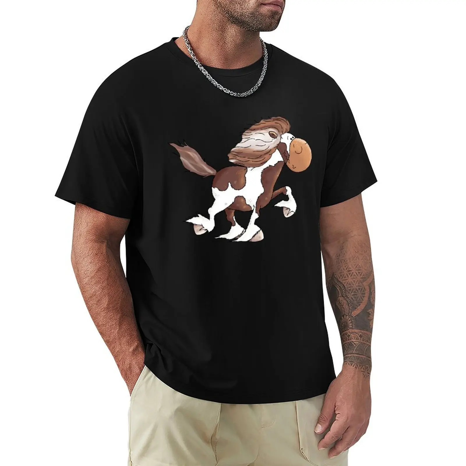 Happy Icelandic Horse T-Shirt Holiday Party T-Shirt for Men