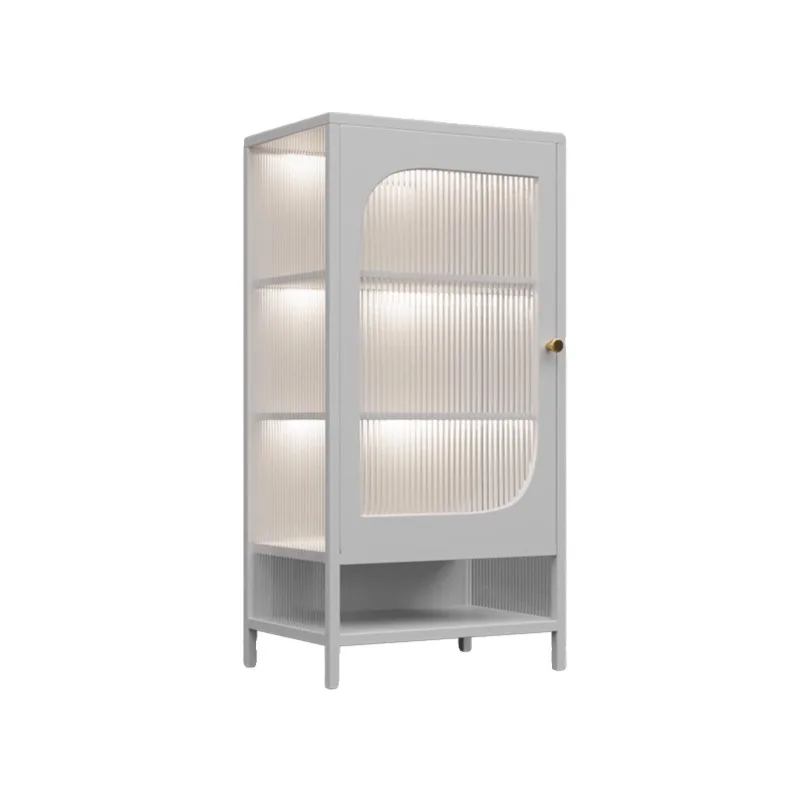 Gabinete lateral de comedor de hierro forjado, taquilla de isla para sala de estar, mueble para té doméstico, vitrina de lujo ligera, armario, vino c