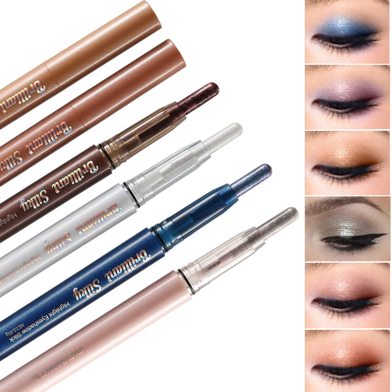 

【GICYMANTY】High Light Eye Shadow Pen Shadow Brightening Glitter Powder Stick Waterproof Lasting Non Smudging And Beautifying