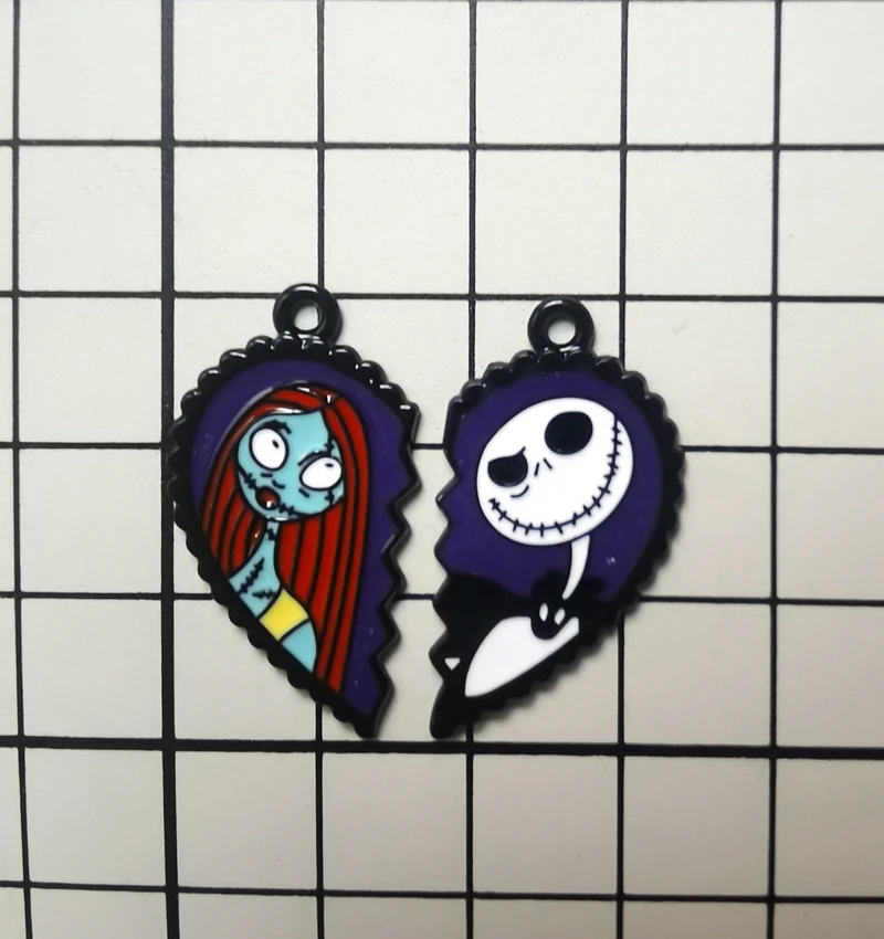 

10PCS cartoon Nightmare Before Christmas Pendant DIY Jewelry Necklace Earrings Bracelet Jewelry Earring Charms