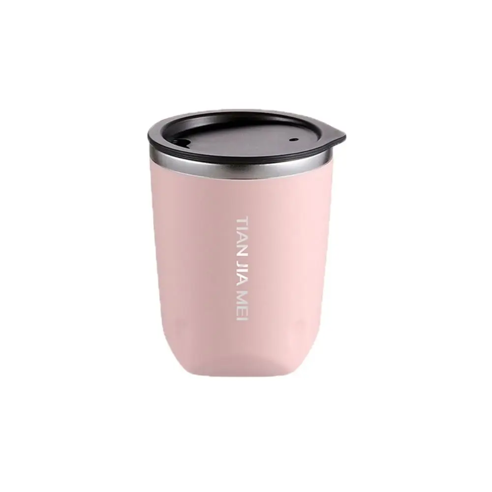 

Drinkware 300ML Thermal Coffee Mug 304 Stainless Steel Double Layer Vacuum Flask with Lid Leak-Proof Thermal Cup Gift
