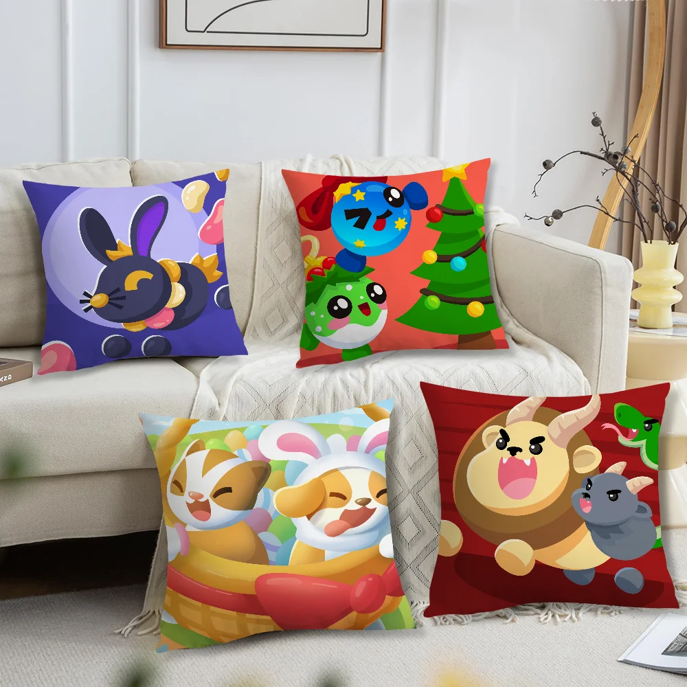 Games A-Adopts Me cushion cover Accessories Square Cushion Room Bedroom Headboard Sofa Living Backrest Car Nap Time