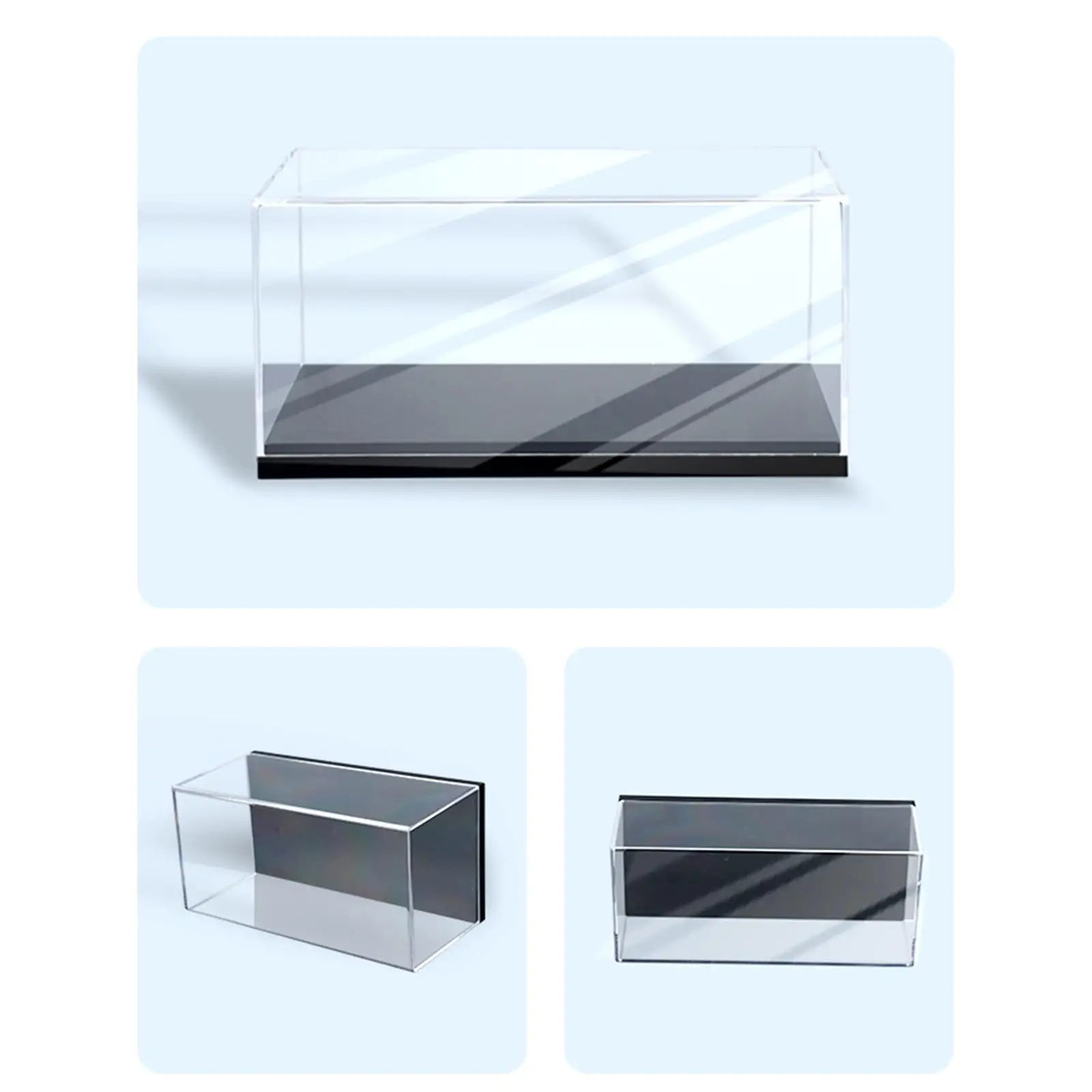 Acrylic 1/43 Model Car Display Case Stackable Dustproof Storage Box for Model Car Kit and Collectibles