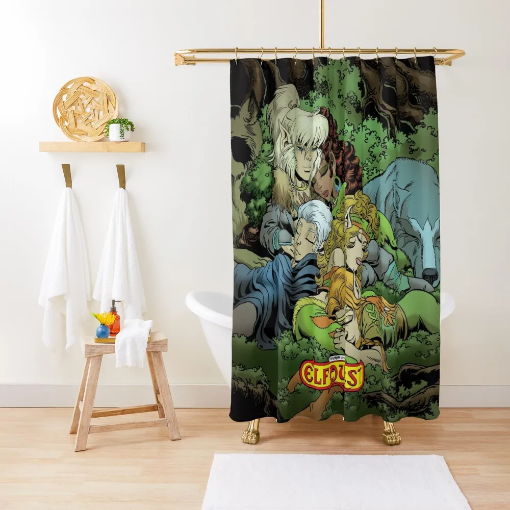 

ElfQuest: True Peace II Shower Curtain For Bathrooms With Beautiful Designs Bathroom Accessory Window Curtain