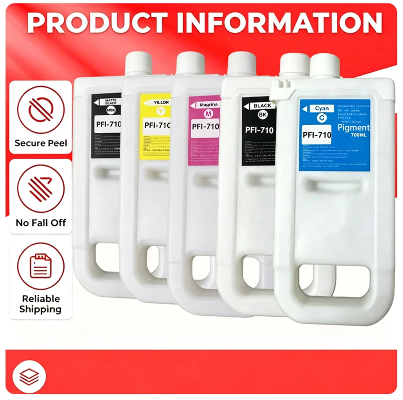 1 piece 700ML PFI-710 Empty Refill Ink Cartridge Compatible For Canon Pro 520 540 540s 560s TX2000 TX3000 TX4000 2000