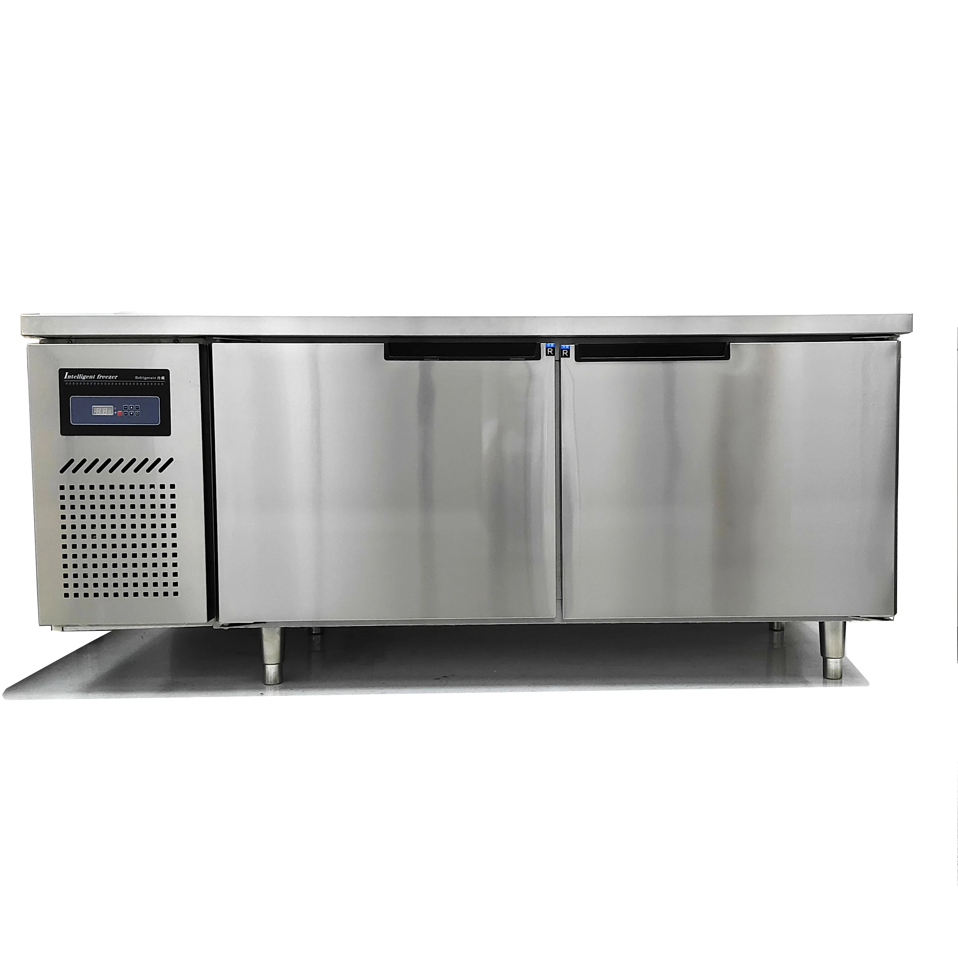 

Wholesale Stainless Steel Under-Bench Kitchen Freezer Direct Cooling Counter For Commercial Kitchen Refrigeration Equipment