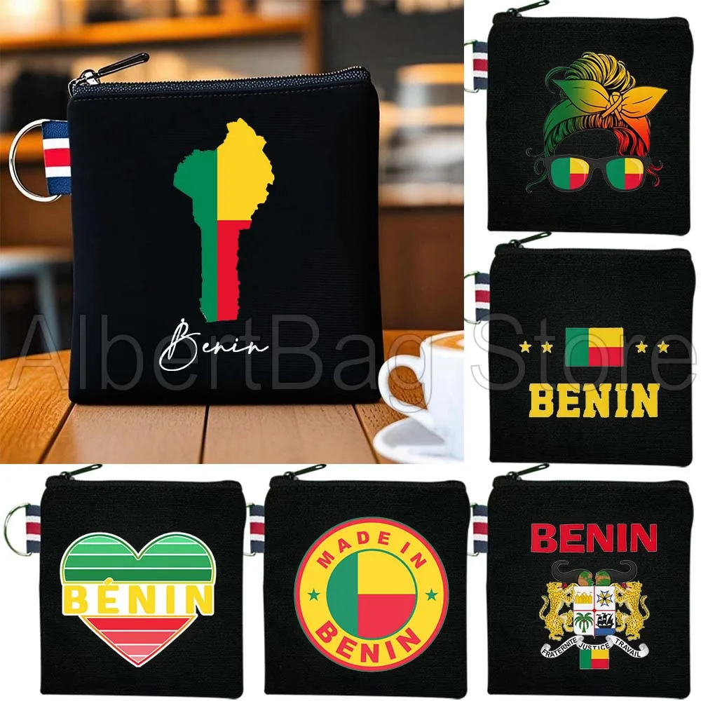 

Benin Country Map Flag Beninese Gifts Canvas Cosmetic Bag Teachers Travel Lipstick Makeup Toilet Bag Pencil Case Zipper Pouch