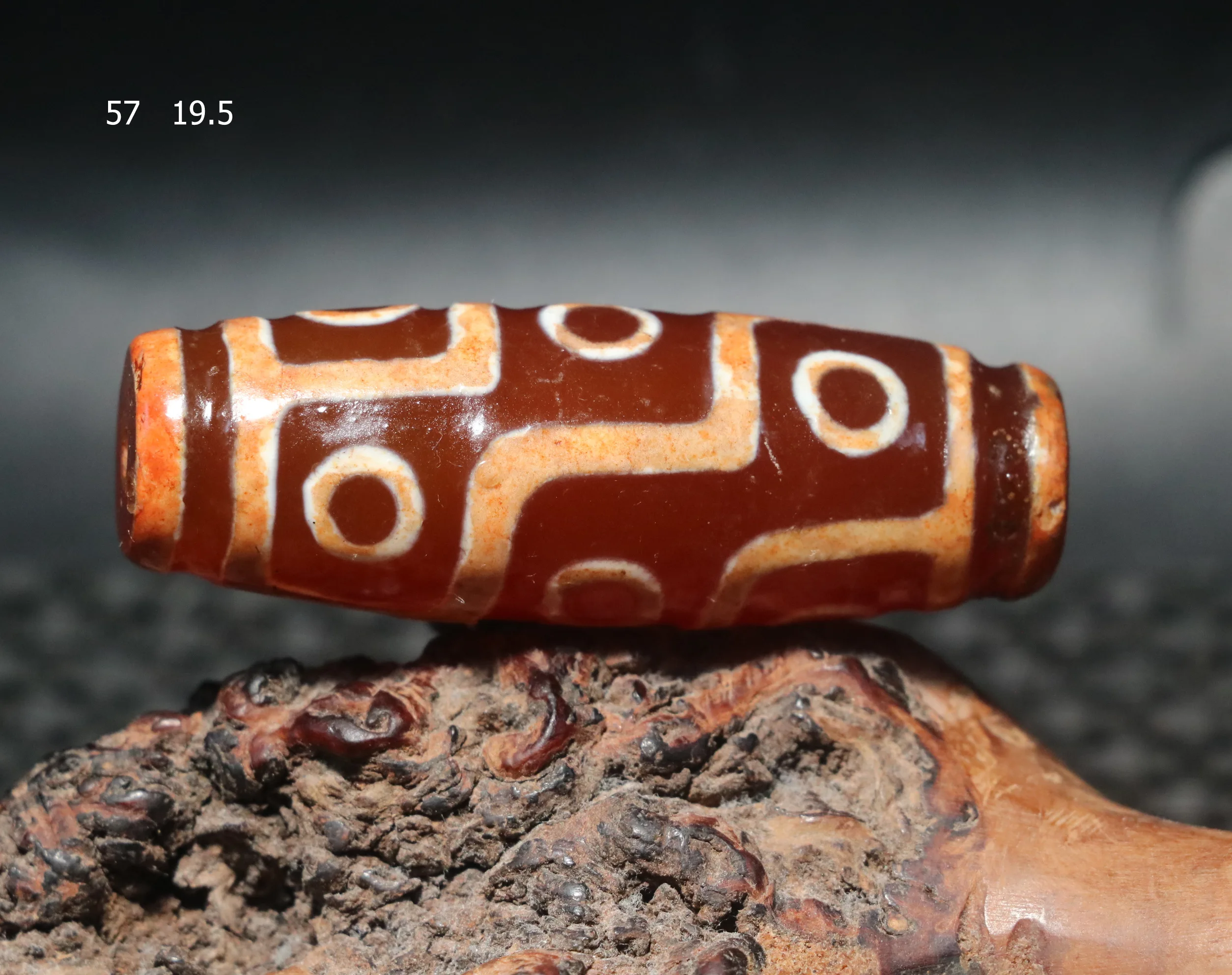 

DUJIACHANPINUPD0919 Тибетский старый агат «Волшебная сила», красный цвет, складная линия, 9-глазое королевство, подвеска из бисера dZi, амулет 4A + Timestown