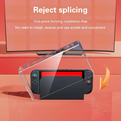 Imagen 2 del producto Funda protectora transparente a prueba de polvo para Switch 2, cubierta protectora acrílica, caja de presentación de compatibilidad Switch2, accesorios de juego