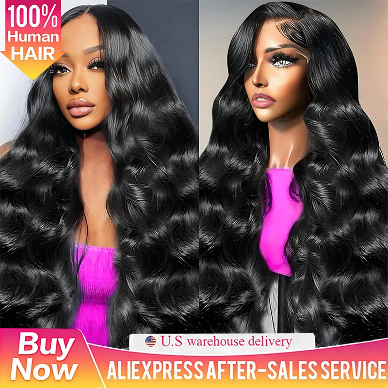 

44-дюймовый парик из натуральных волос с волнистым укладом, фронтальный парик 13x6 13x4 с HD-прозрачной кружевной сеткой, предварительно выщипанный, из бразильских натуральных волос, для женщин