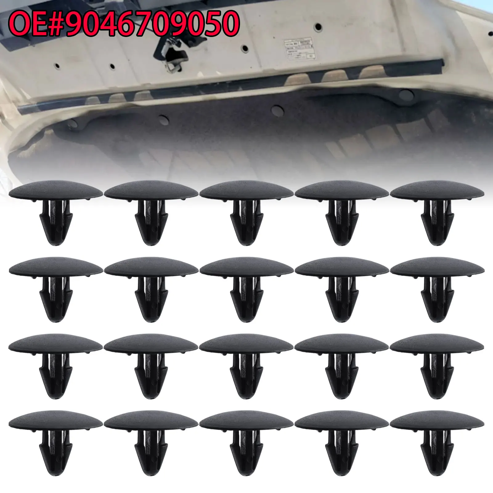 Hood Insulation Retainer Bonnet Soundproof Clip 90467-09050 for Toyota 4Runner RAV4 Corolla Camry Lexus Engine Cover Fastener