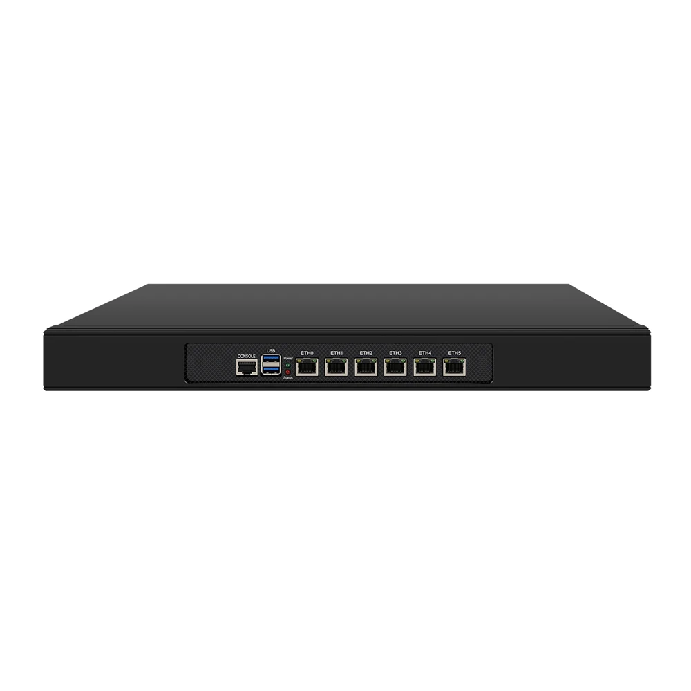 HUNSN 1U Firewall Appliance,pFsense Plus,Mikrotik,RJ08,OPNsense,Intel J4125,VPN,Router PC,AES-NI,6LAN,Supports 4 x 48V PoE