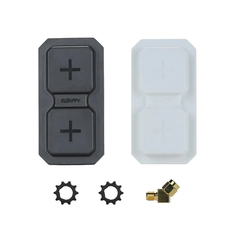RushFPV RANGE Plus 5.8GHz Dual-Unit 11dBi Patch Antenna RHCP/LHCP SMA for FPV Goggles Long Range Racing Drone