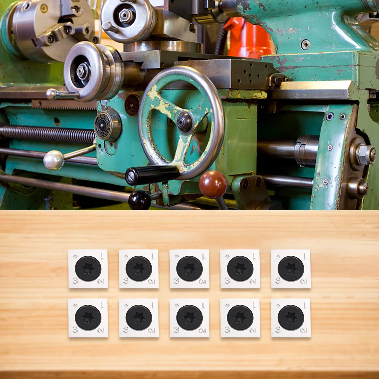 

Carbide Blades With M6x15 Screws Carbide Tool Corners Accessories For Woodworking For Hardwood And Softwood