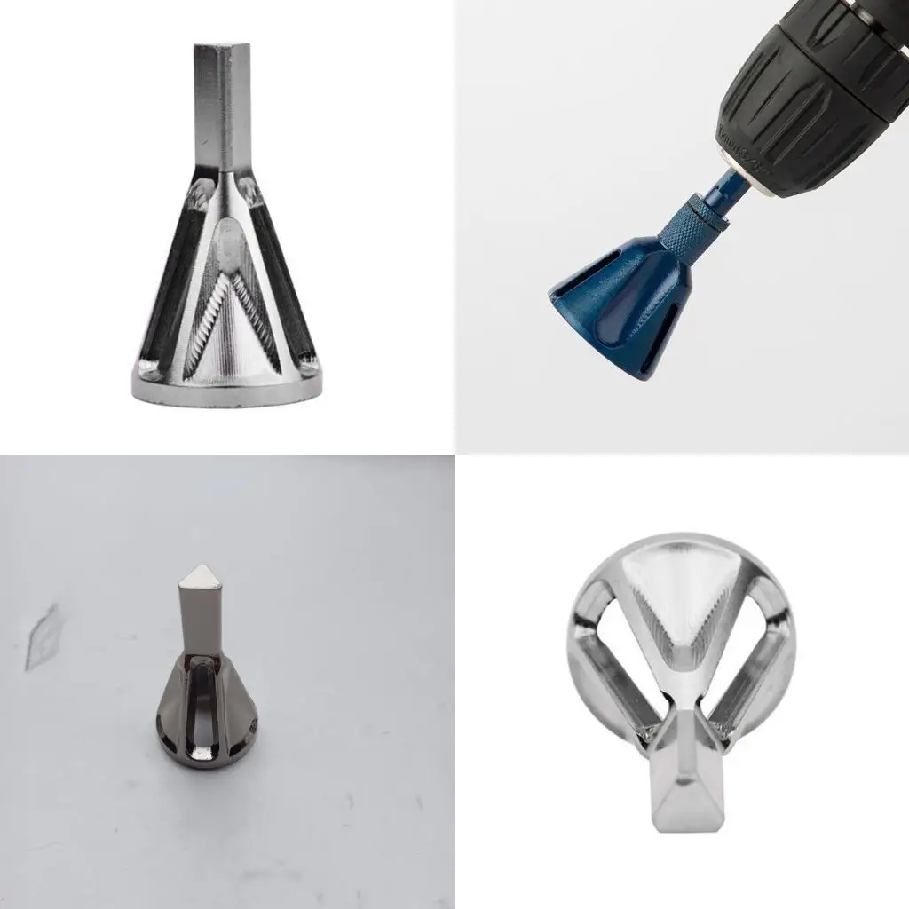 

652F Professional Edges Beveller Tool Hexagonal or Triangular Grooved Ergonomic Design Edges Cleaner for Machining Model Making