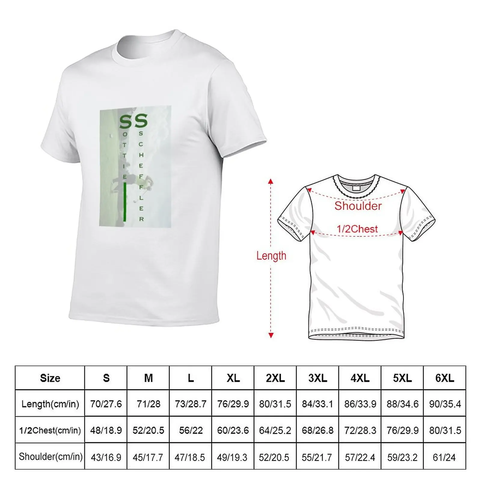 Scottie Scheffler Golfing T-Shirt man graphic t shirt t shirts for man cotton soft T-Shirt