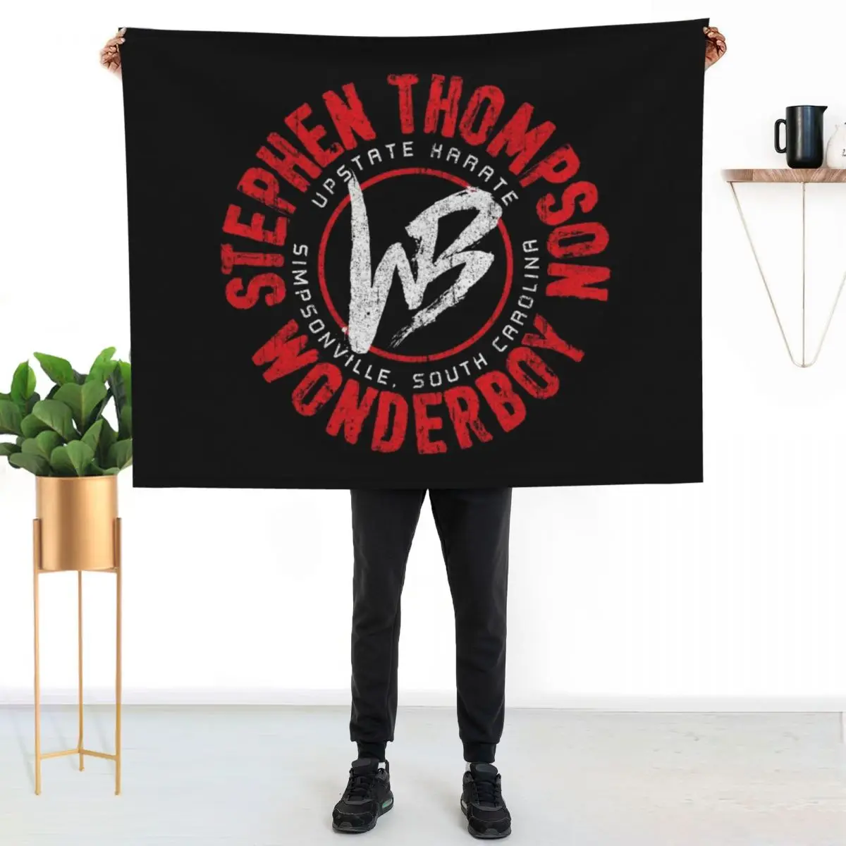 Stephen Wonderboy Thompson Throw Blanket Shaggy Bed linens Luxury Throw Fashion Sofas Single Moving Blankets