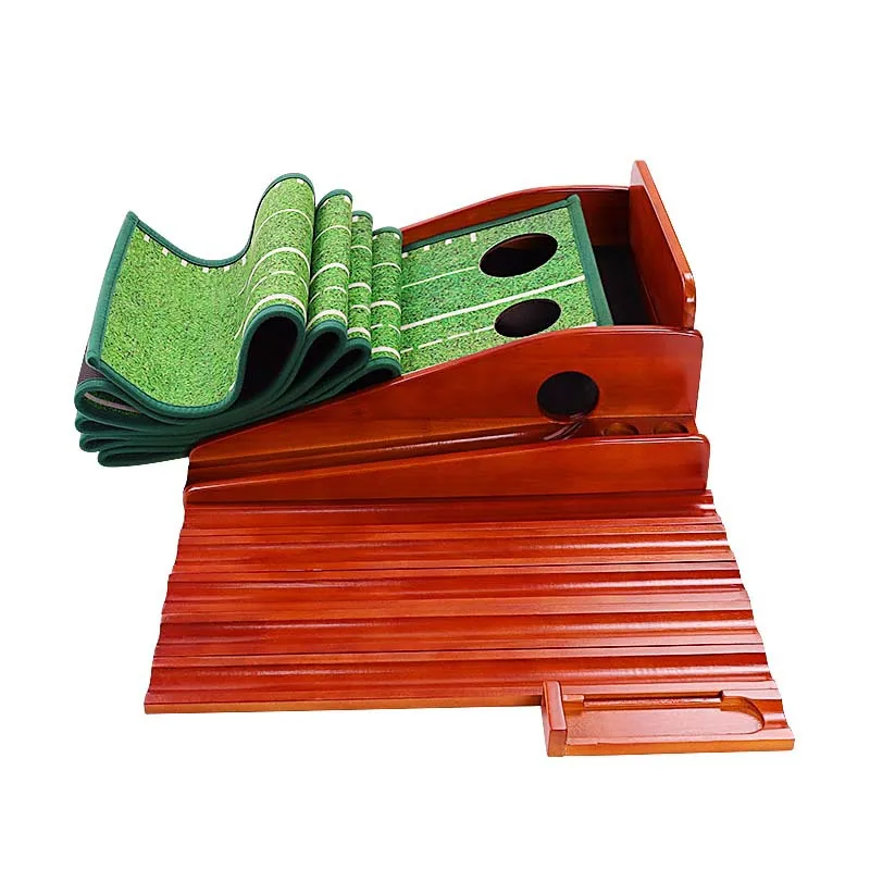

Golf Putter Putter Blanket, Mahogany Solid Putter Practice Blanket with Baffle