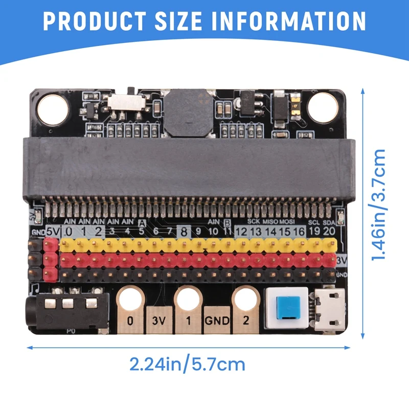 For Microbit Expansion Board IO BIT V2.0 Micro:Bit Horizontal Adapter Plate