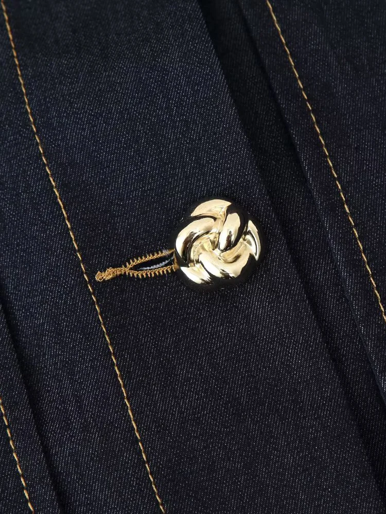 Estilo europeu novas roupas femininas elegantes e versáteis temperamento contraste cor costura jaqueta curta calças retas