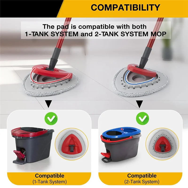 

ABHB-5 шт. сменные насадки для швабры для Ocedar Easywring 1, легкая чистка, можно стирать в машине