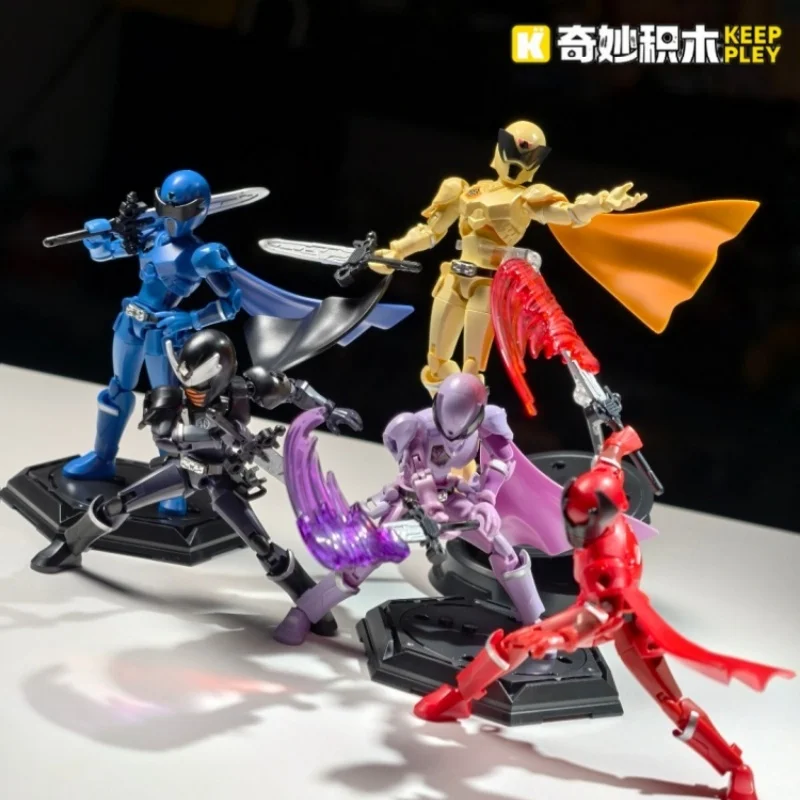 

Keeppley Super Team Infinite Edition Wave 1 Blind Box Action Figures Beetle King Spider Walker Building Block Toys For Boys