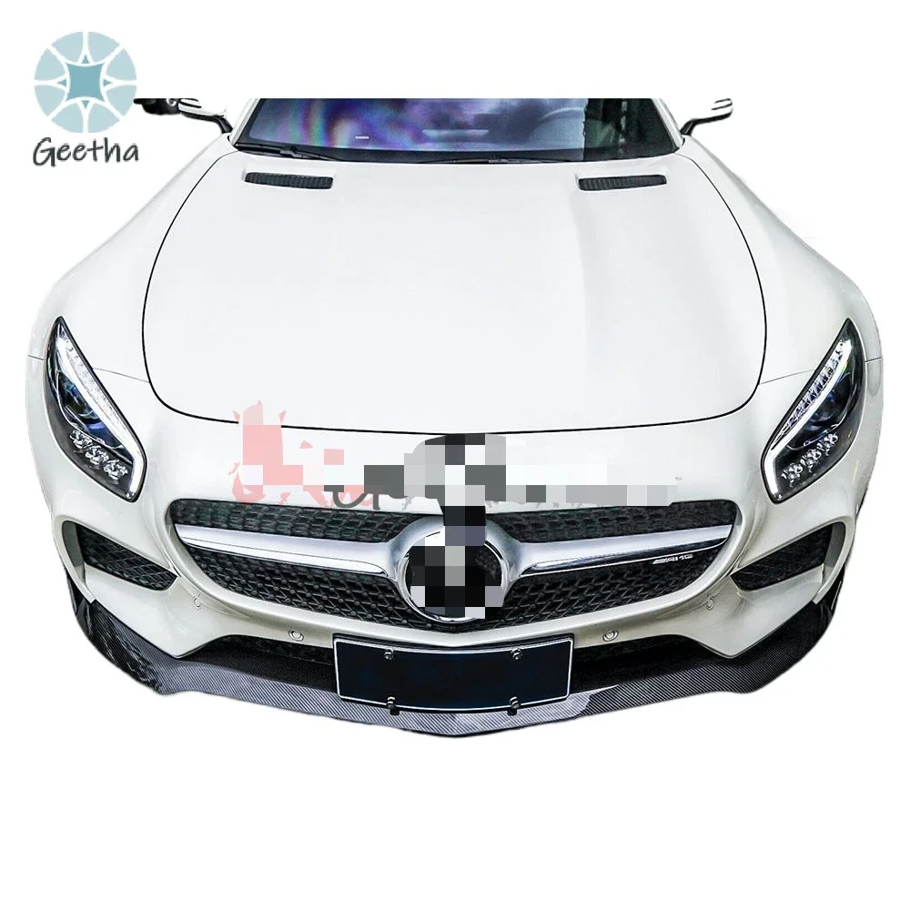 

Paktechz Genuine Carbon Fiber Front Lip for Mercedes Benz AMG GT GTS Front Splitter