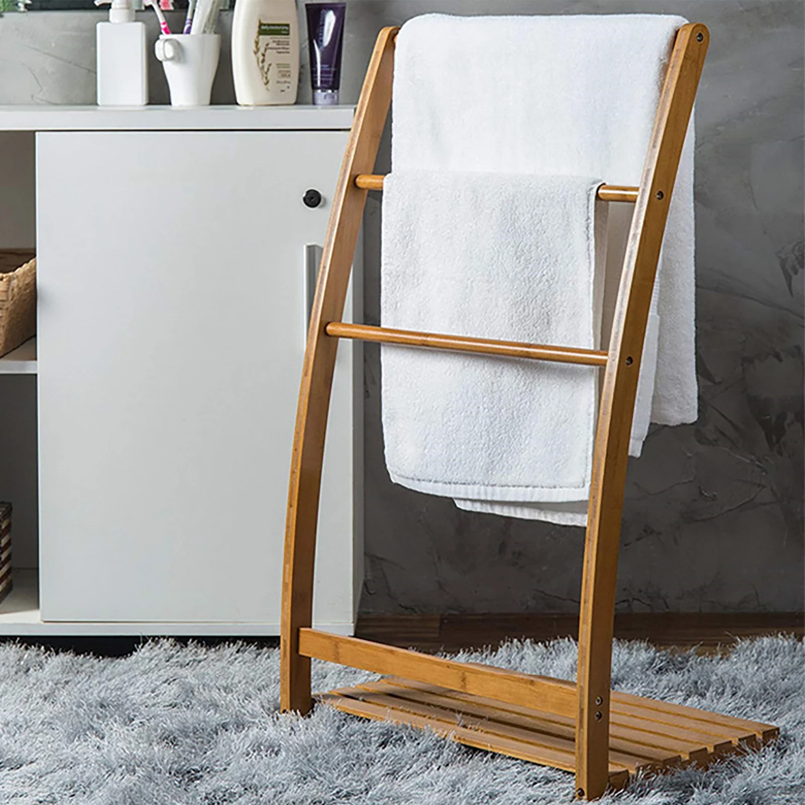 

Modern Freestanding Towel Rack is Suitable for Bathroom Accessories Storage Rack for Bathroom Storage and Hand Towels, Towels