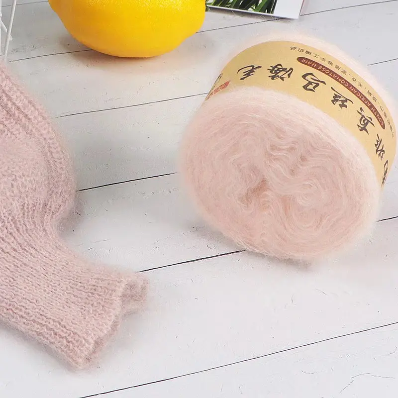 50g/roll 480M Silk Pony Hair Wool Hand-woven Fine Wool Plush Yarn Shawl Sweater Line Cashmere Line Wool Yarn Knitting Yarn