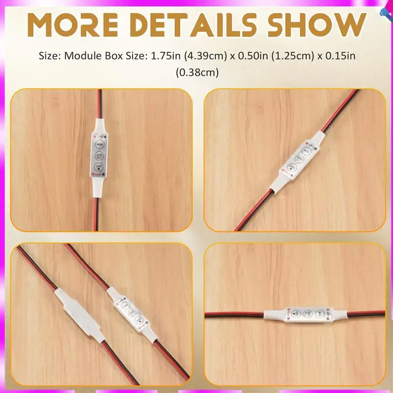 N96R 5 X 12V Wired Control Module With Strobe Flash For Car Or Household LED Strip/Bulbs