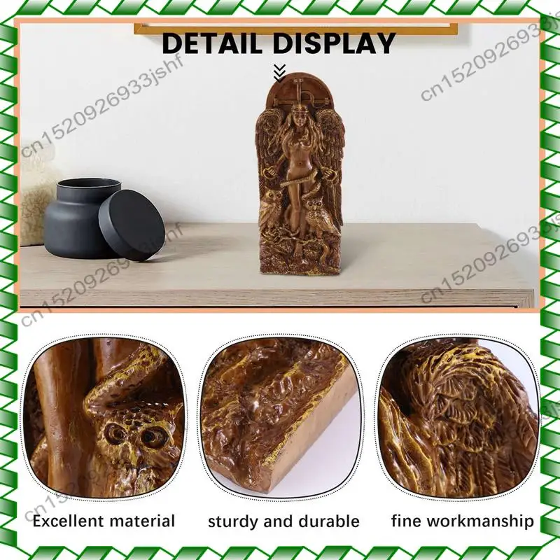 -BOFF Ancient Wiccan Goddess Statue,Altar Sculpture,Greek Goddess Statue Mythology Mother Earth Gaia Figurines For Pagan Home