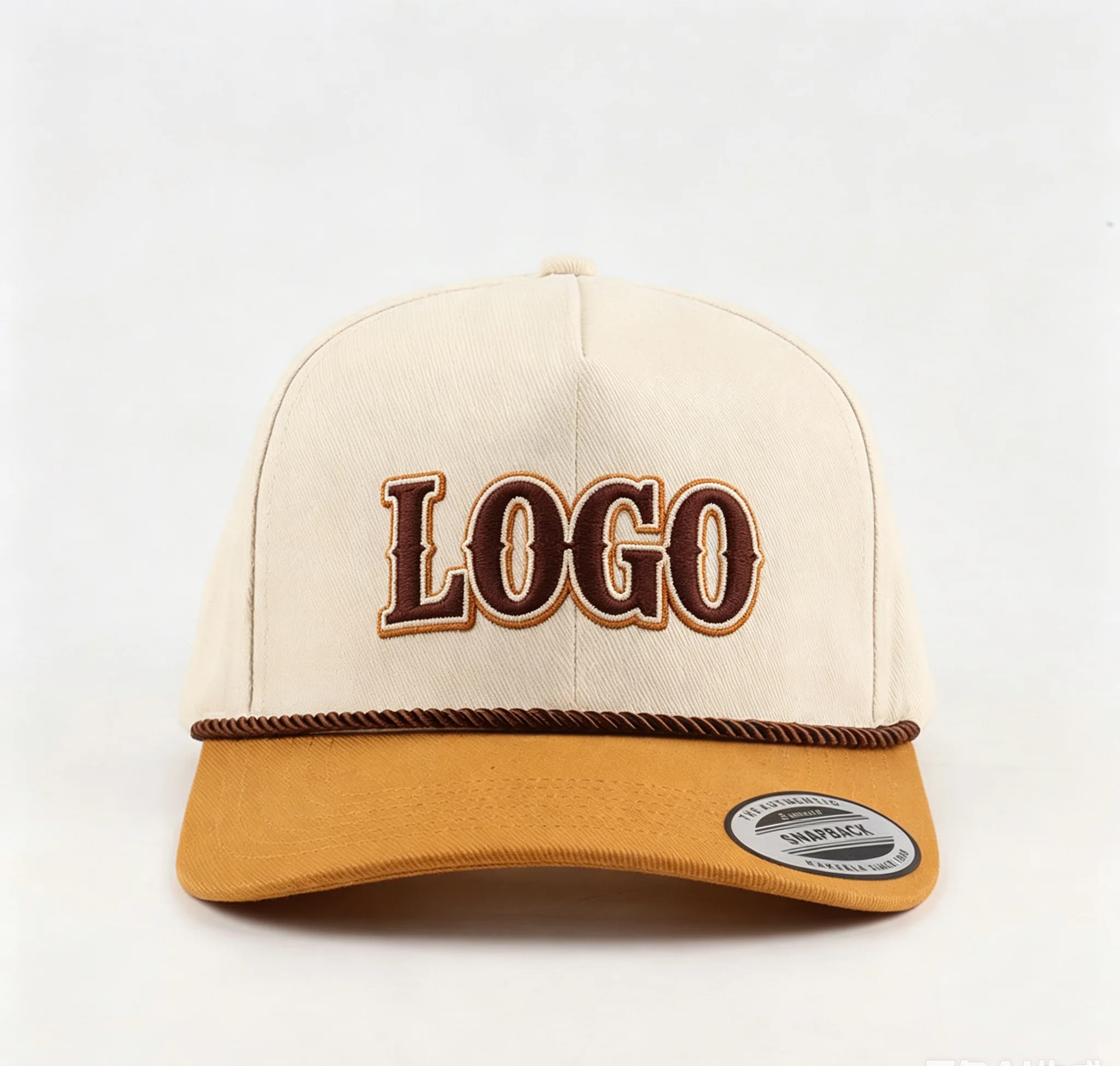Custom Cotton Embroidery Patch Embroidered Embroidery logo Sports 5 Panel Gorras 2 Two Color Tones Baseball Fashion Hat Caps
