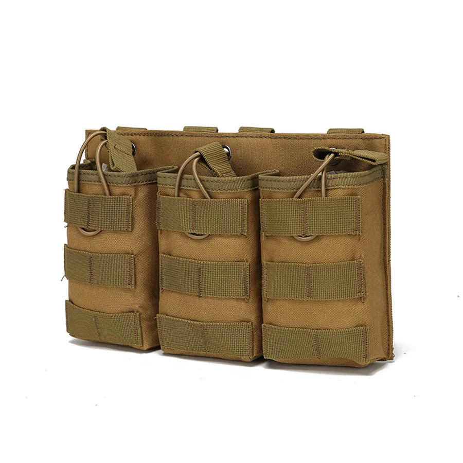 Bolsa MOLLE triple para artículos, radio de mano, almacenamiento AK/M4 - imagen 4