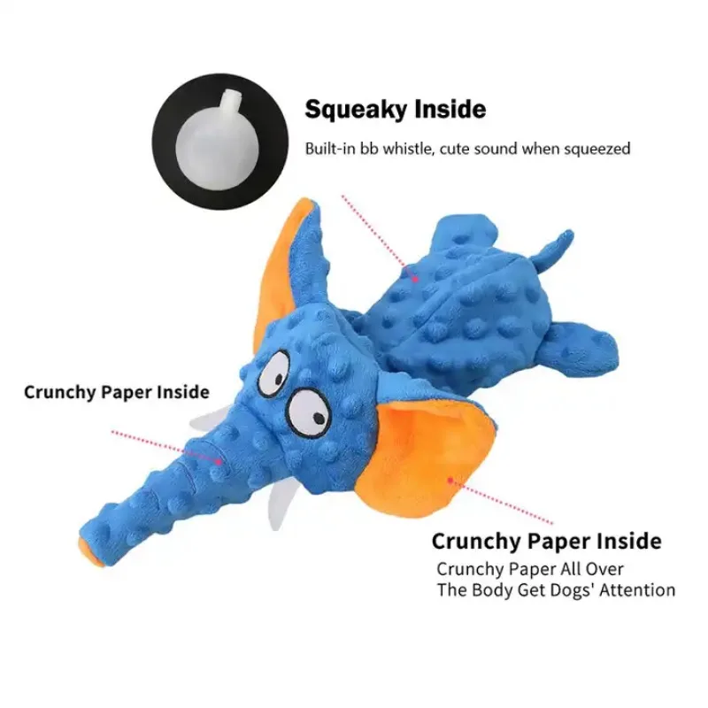 Pet Plush Toy Cat Dog Voice Animal Shape Puzzle Toy Bite Resistant Interactive Pet Dog Teeth Cleaning Chew Toy Pet Supplies