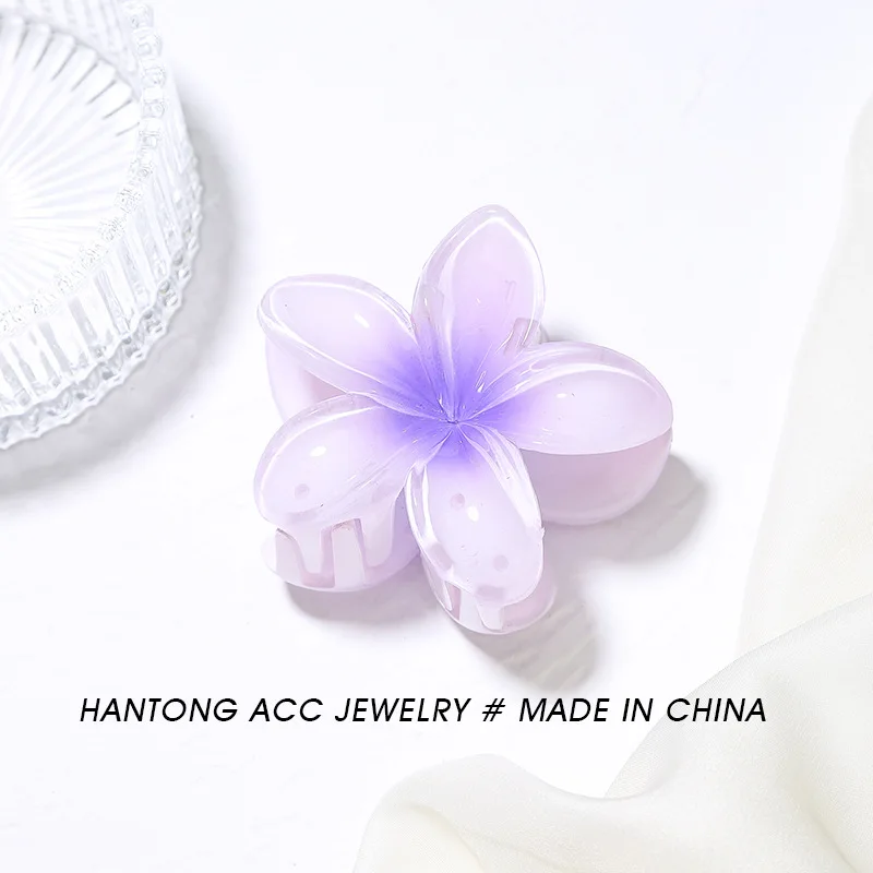 Plumeria Hair Clips Flower Hair Claw Clip Trendy Hair Clip Korean Hair Accessories For Girls