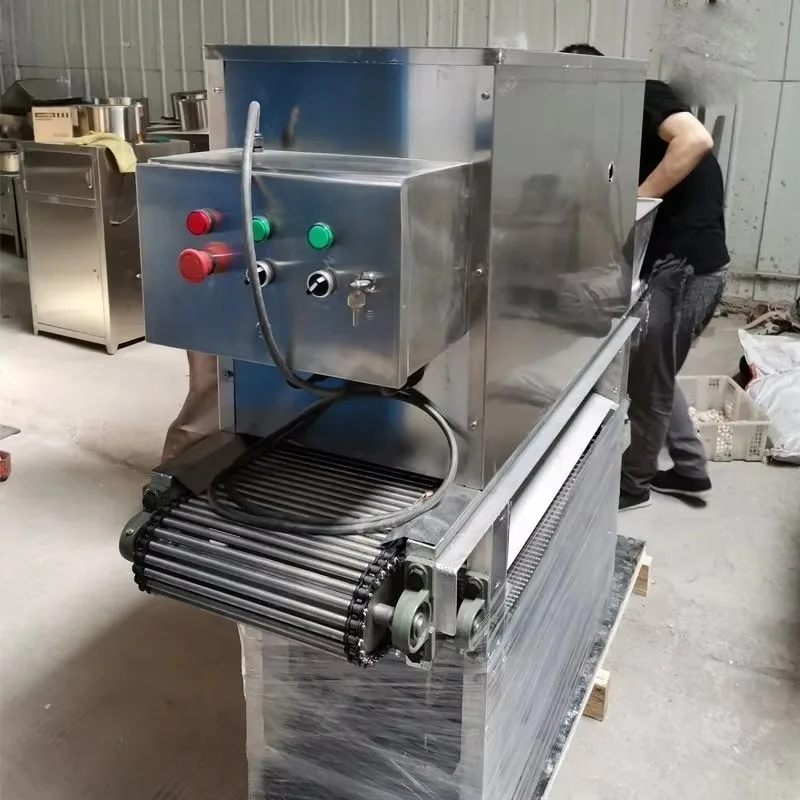 Commercial Garlic Air Drying Machine Electric Garlic Water Removing Conveyor Machine for Food Factory Customized