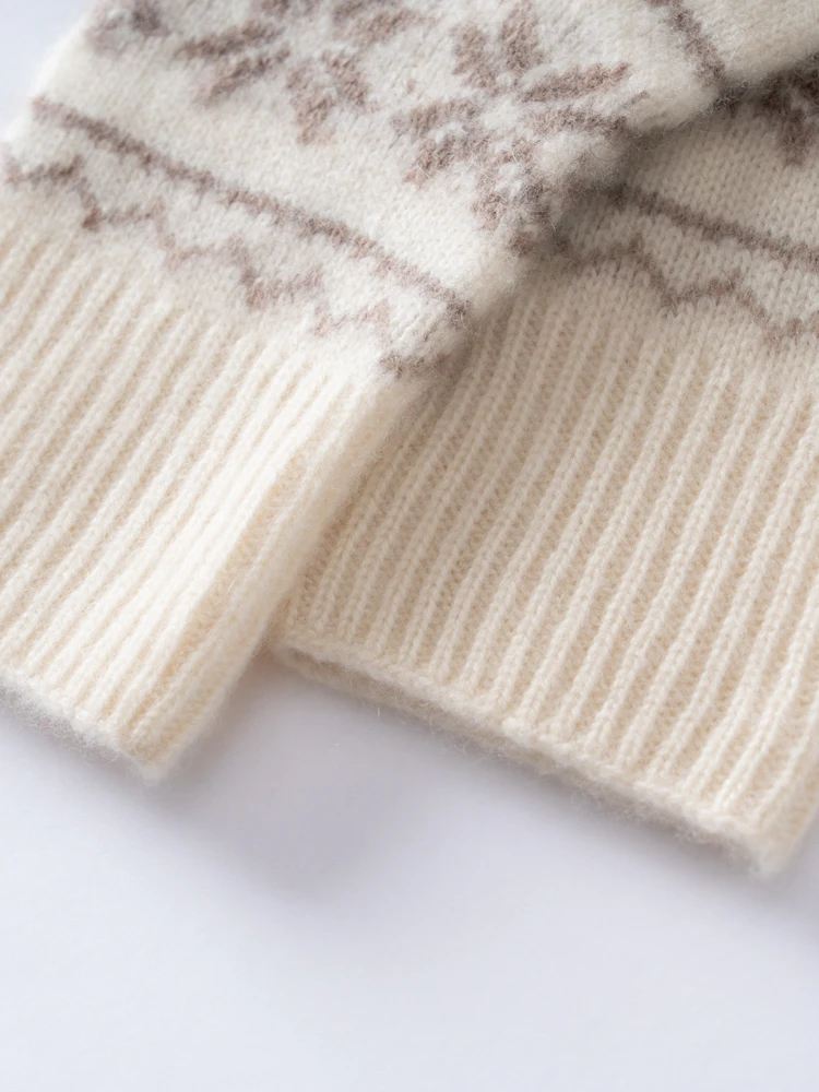 ZYCZCXX A-grade 100% Cashmere Knitted Soft Warm Touch Screen Gloves in Autumn and Winter Stretch Gloves for Men And Women.