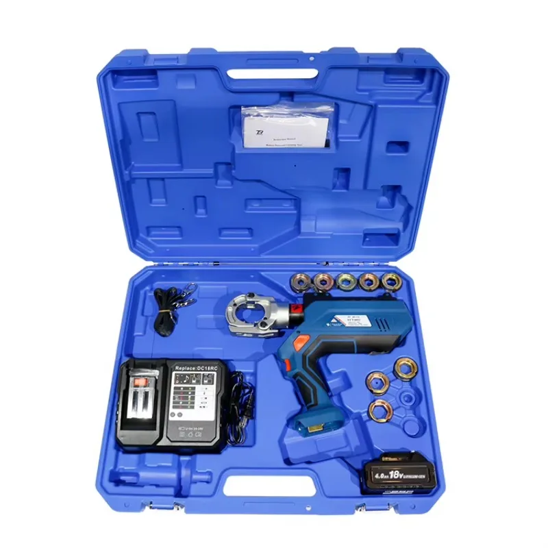 -6022 6T Electric Hydraulic Crimping Tool 360° Rotating Head For Cu Terminal Lug