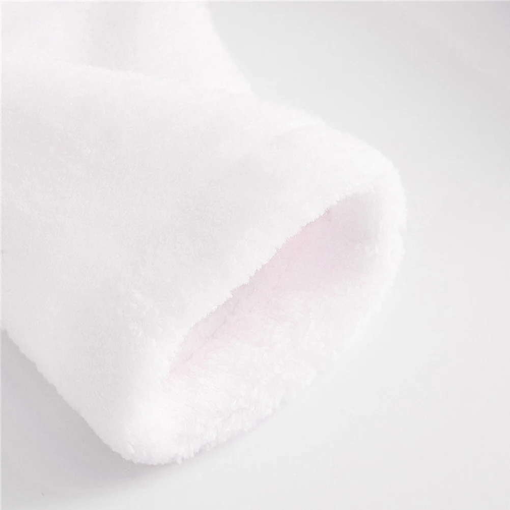 

Cute Baby Bathrobe 100% Pure Cotton Soft Absorbent Infant Bathing Suit Newborn Photo Session Quick Dry White 3-6 Months