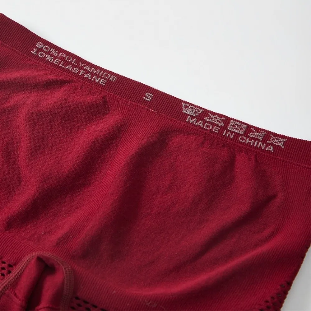 

Boyshorts Seamless Star Pattern Panties High Waisted Stretch Underwear Breathable Hollow Out Panties Women