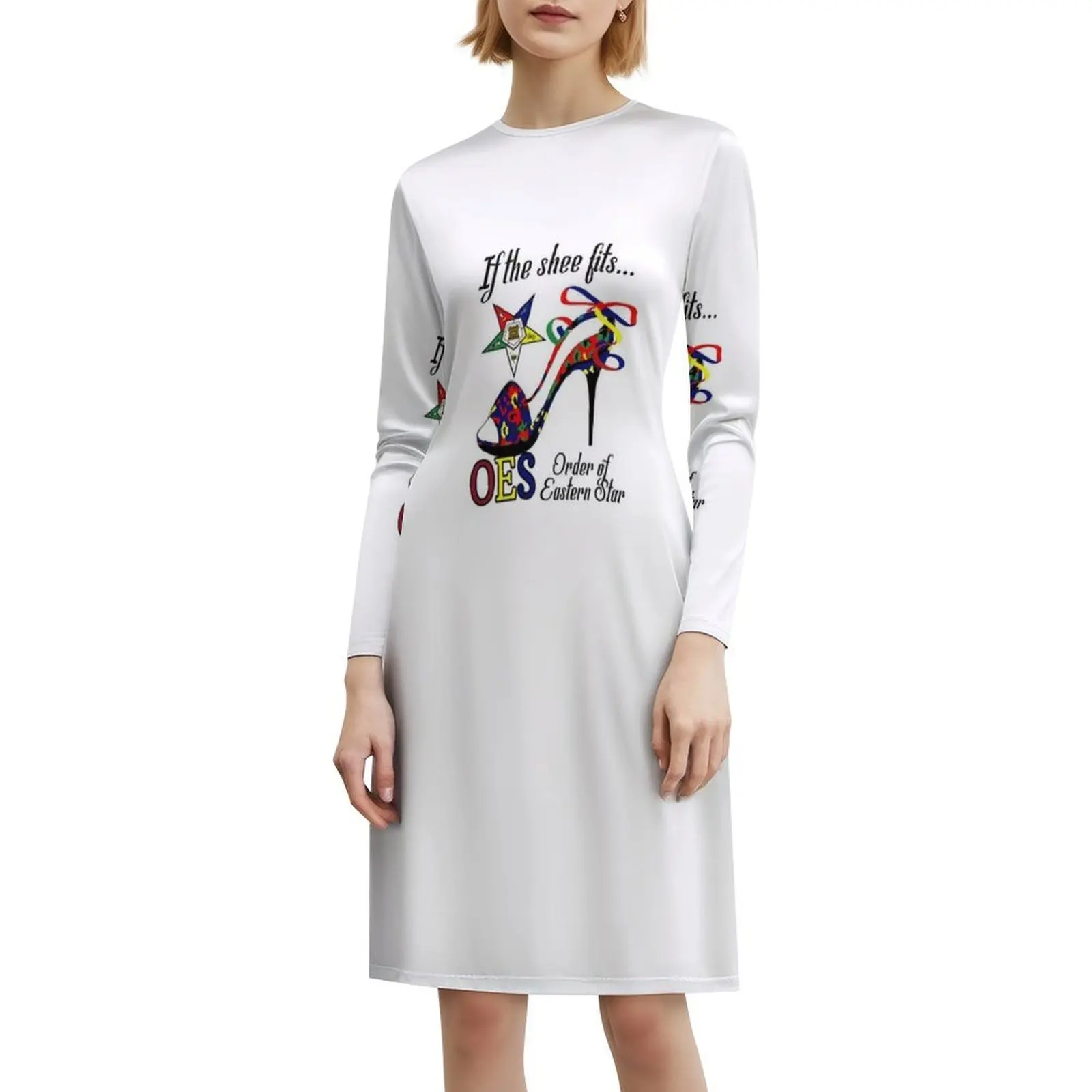 مضحك Oes Order Of The Eastern Star Logo Sistars If فستان على الطراز الكوري للنساء فستان كاجوال أنيق للحفلات أو الارتداء اليومي