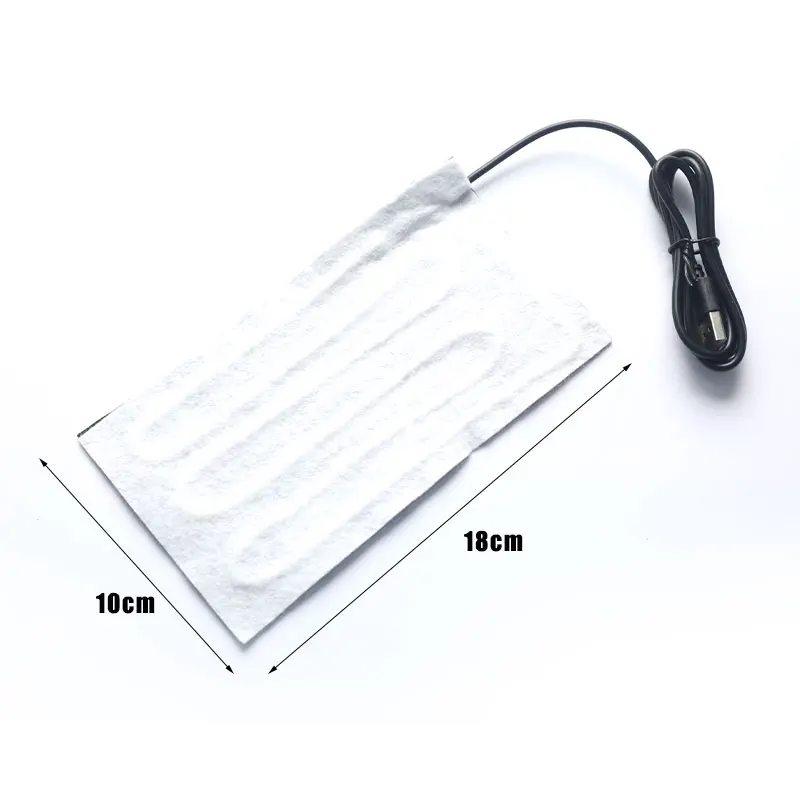 1PC Multi-size USB Warm Paste Pads Fast-Heating Carbon Fiber Heating Pad heat mat Heating Warmer Pad For Cloth Vest Jacket Shoes view 2