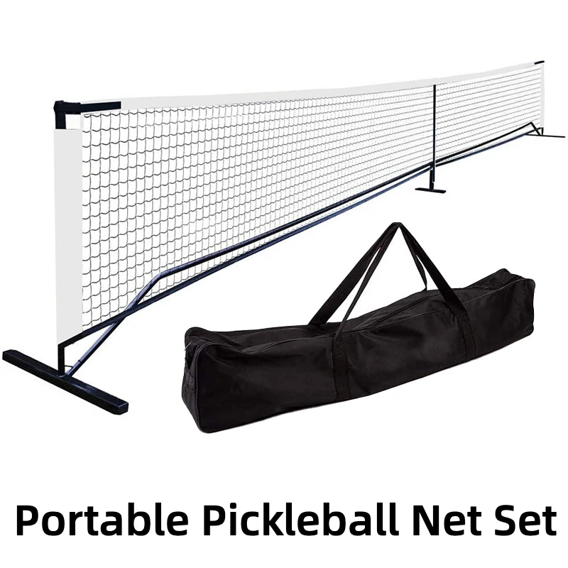 670cmx91cm Portable Pickleball Net Set,Steady Metal Frame Pickle Ball Net System for Backyards, Driveways, Garages, Size 22 FT