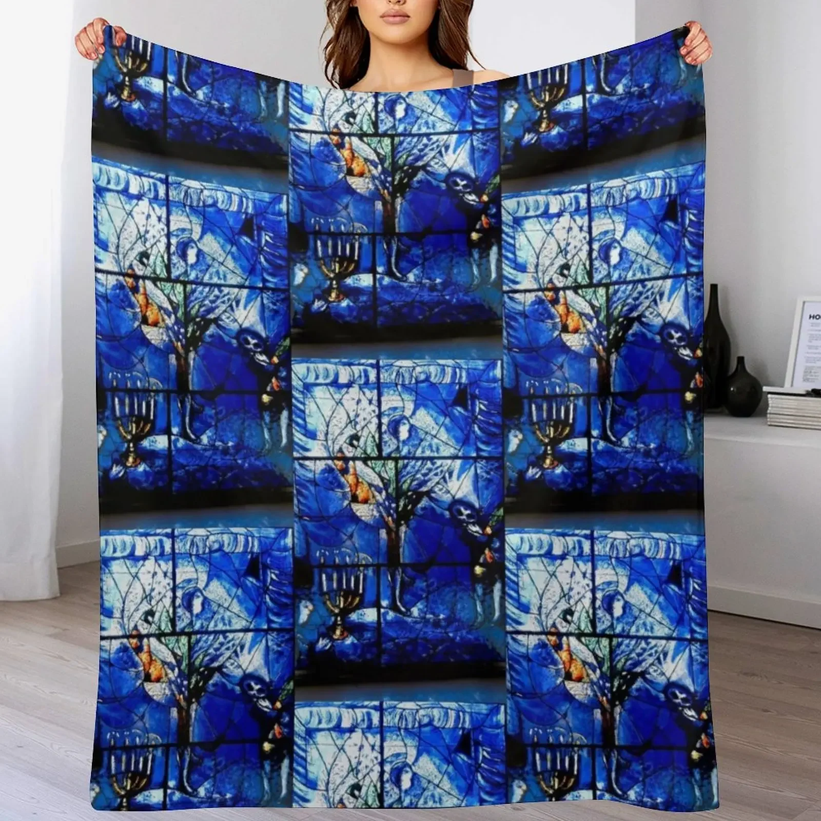 

Marc Chagall glass panel Throw Blanket christmas gifts Comforter Plaid on the sofa Weighted Blankets